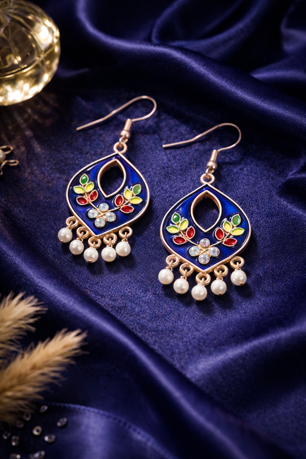Royal Sindoor Pearl Earrings