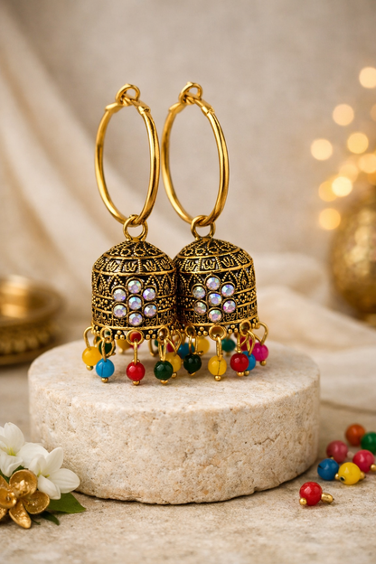 Gulrang Royal Jhumka Drops