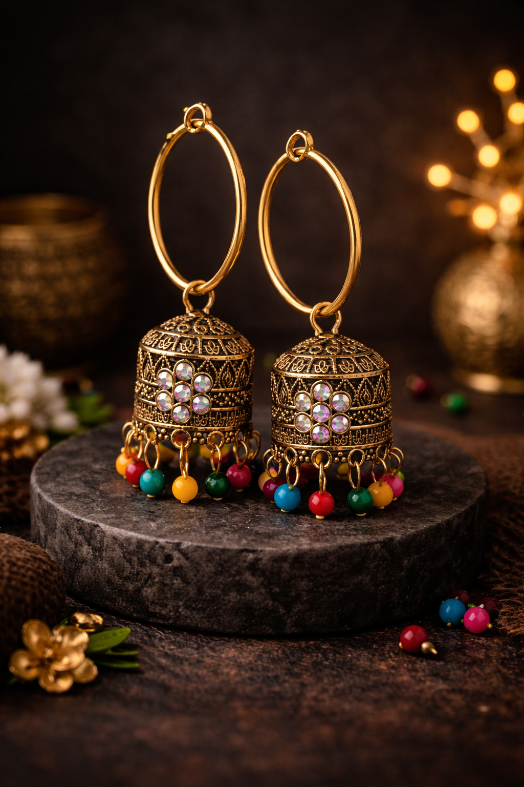 Gulrang Royal Jhumka Drops