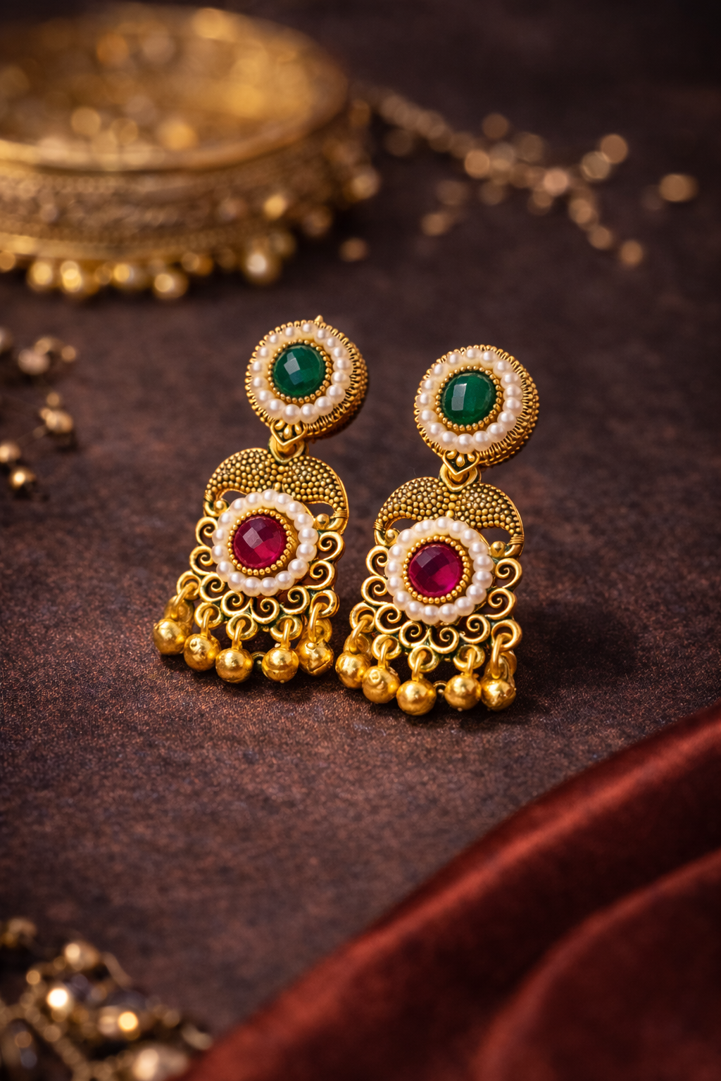 Antique Gold Earrings