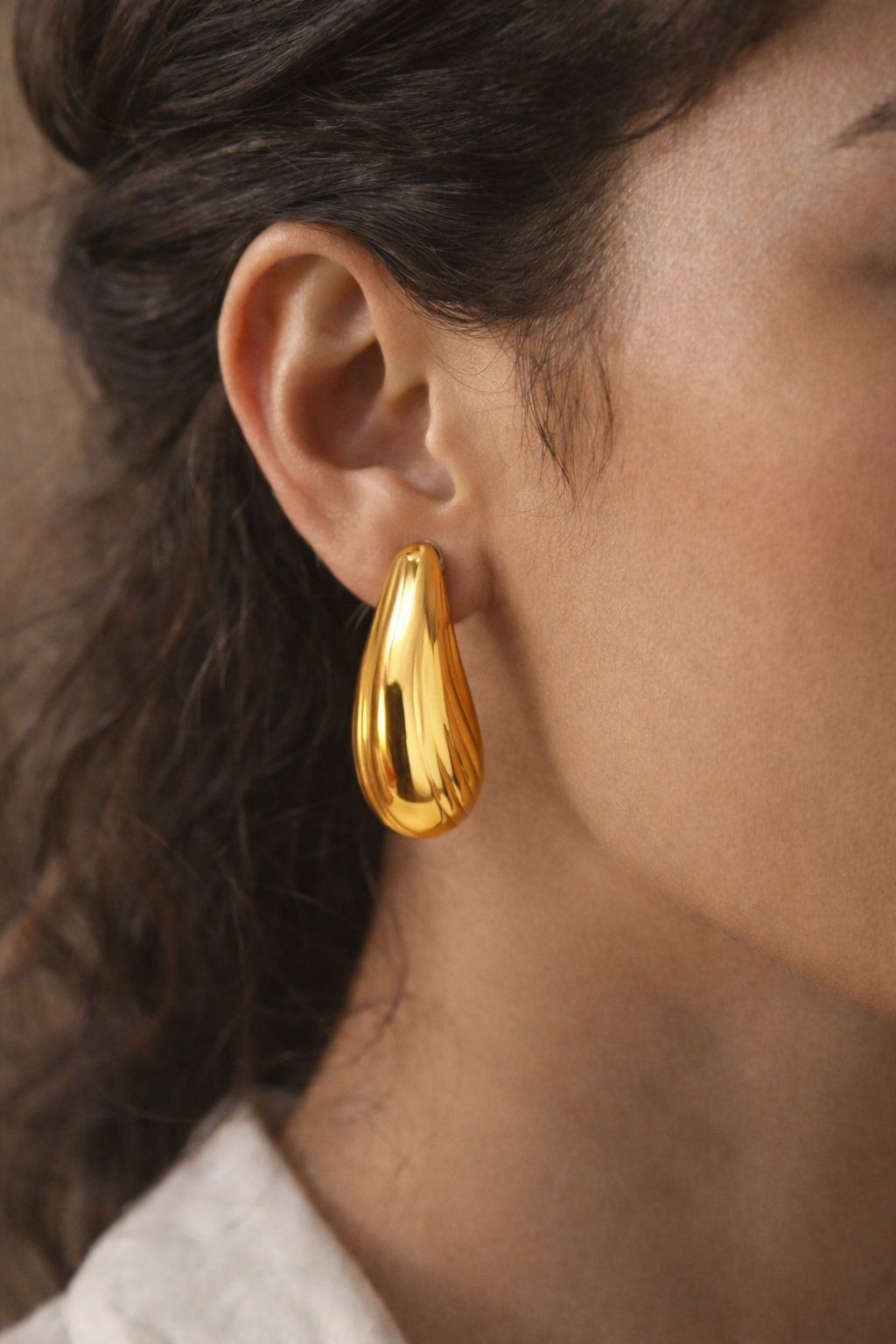 Golden Bloom Statement Earrings