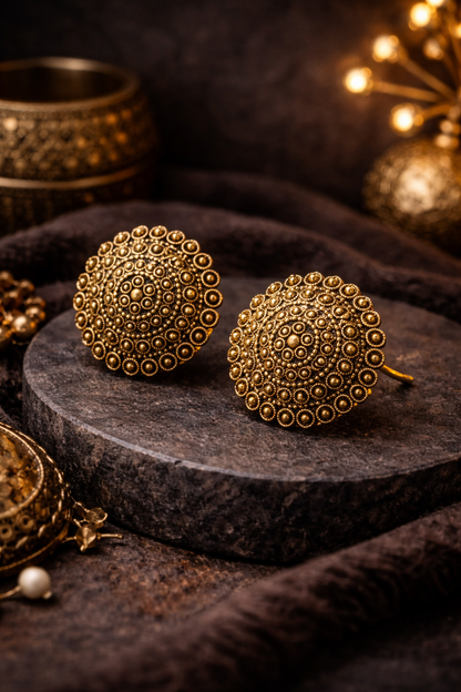 Classic Gold Stud Earrings