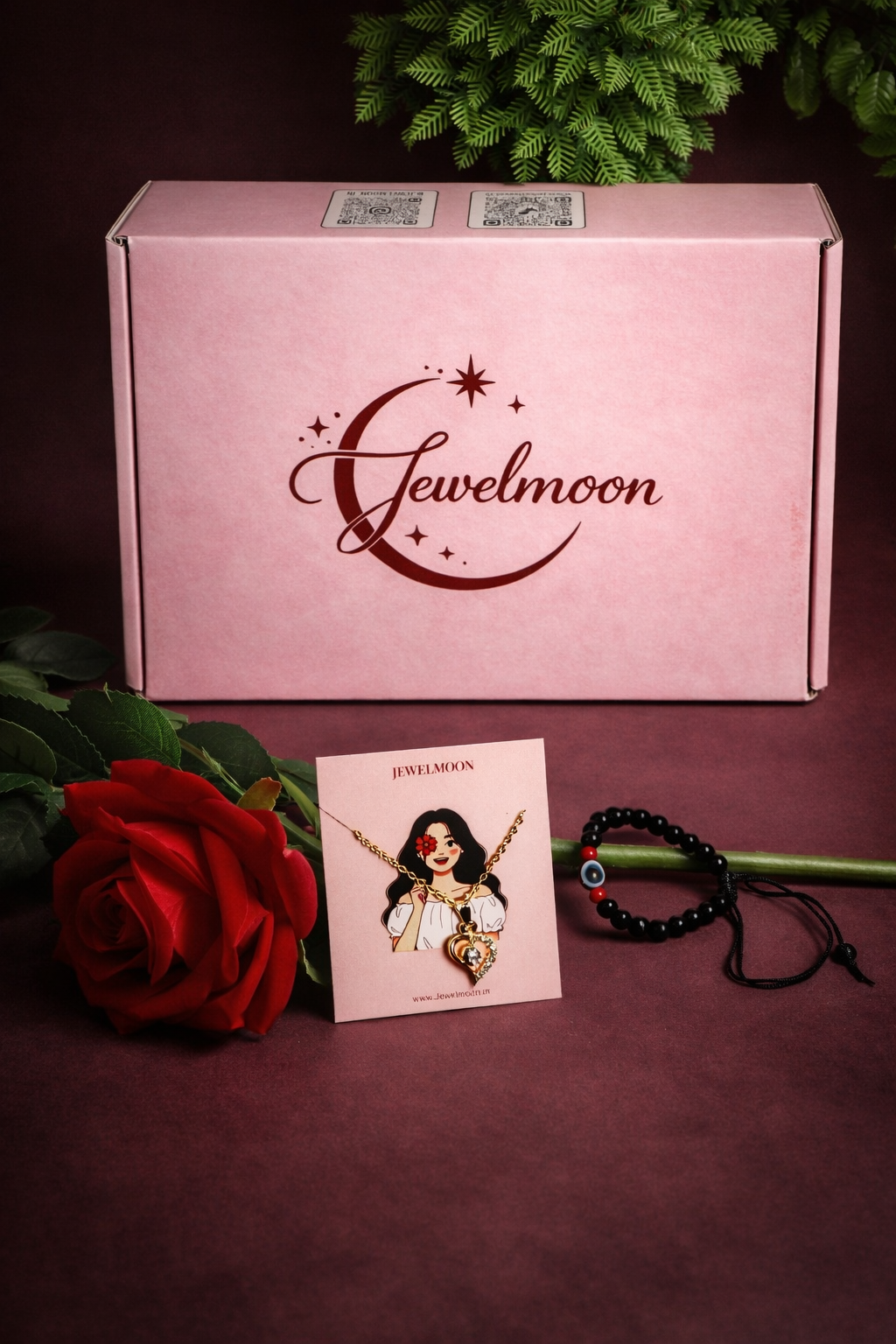 Jewel Moon 9 Pcs Jewelry Combo – 7 Earrings + FREE Nazar Bracelet + Surprise Pendant 🎁