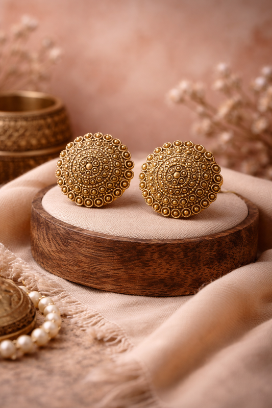 Classic Gold Stud Earrings