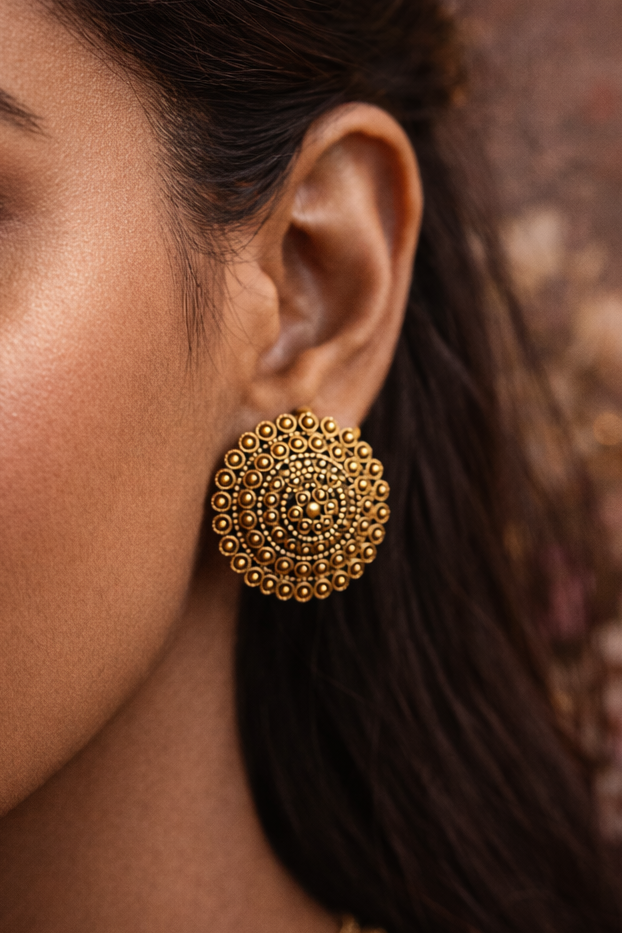 Classic Gold Stud Earrings