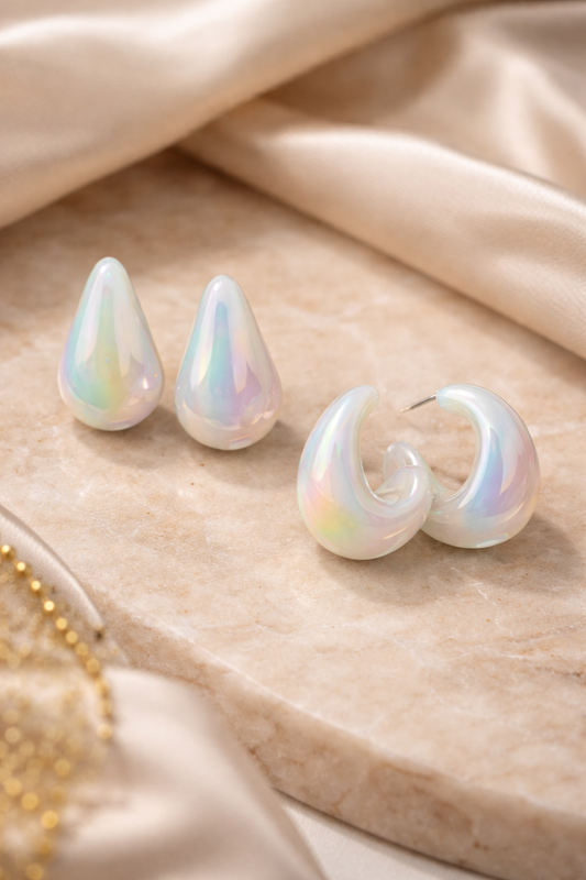 Pastel Moon Earrings